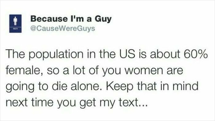 Thinks He's A Gift From God