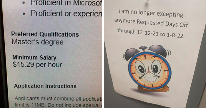 Someone Shares “Nobody Wants To Work Anymore” Starter Kit, People Respond With More Pics Of Dreadful Working Conditions (30 Pics)