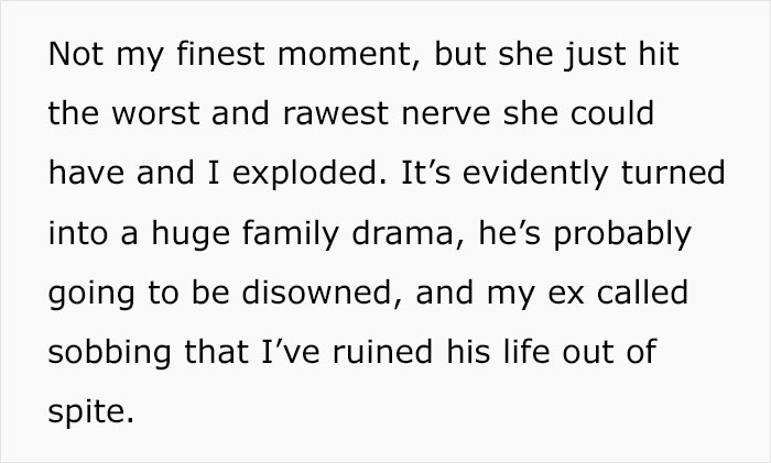 25 Y.O. Woman Sparks Family Feud After Outing Her Ex As Gay During Argument With Religious MIL 25 Y.O. Woman Sparks Family Feud After Outing Her Ex As Gay During Argument With Religious MIL
