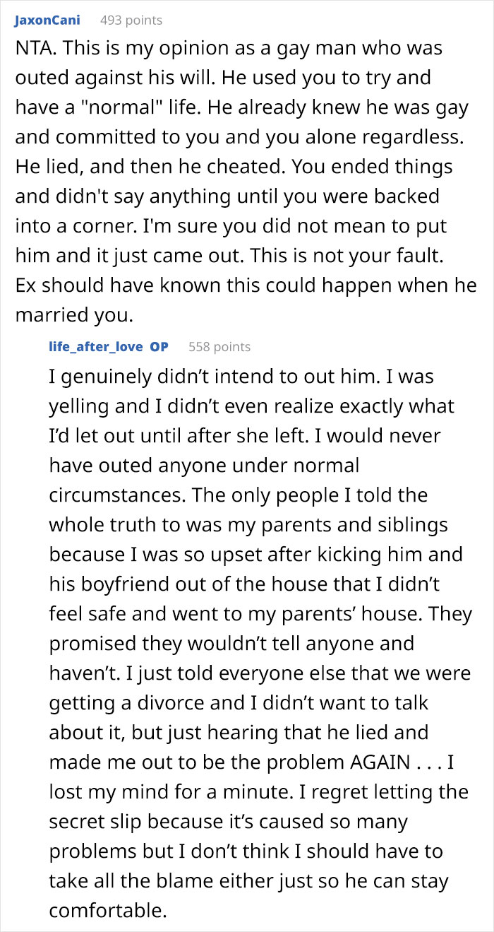 25 Y.O. Woman Sparks Family Feud After Outing Her Ex As Gay During Argument With Religious MIL 25 Y.O. Woman Sparks Family Feud After Outing Her Ex As Gay During Argument With Religious MIL