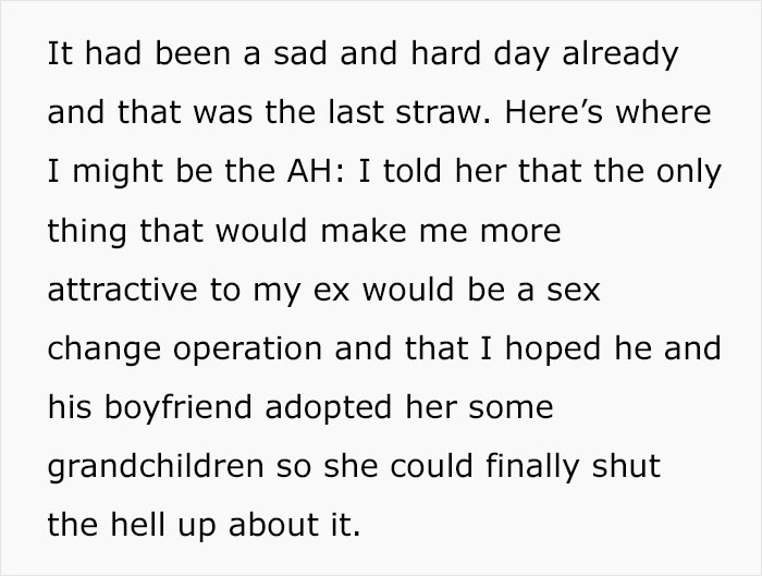25 Y.O. Woman Sparks Family Feud After Outing Her Ex As Gay During Argument With Religious MIL 25 Y.O. Woman Sparks Family Feud After Outing Her Ex As Gay During Argument With Religious MIL