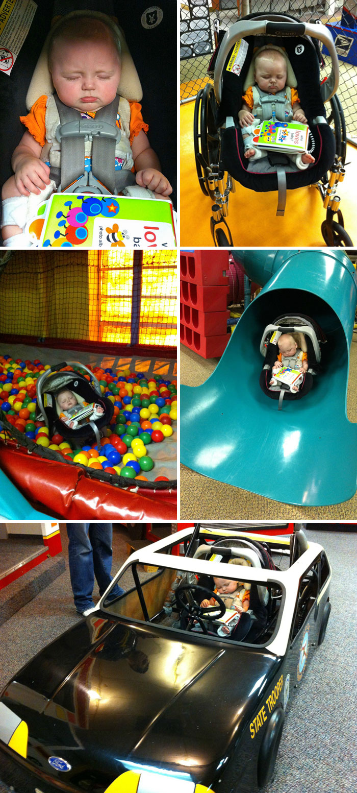 Took Kids To A Children's Museum. My Five-Month-Old Fell Asleep Before We Got There But We Didn't Let That Stop Her From Having A Blast