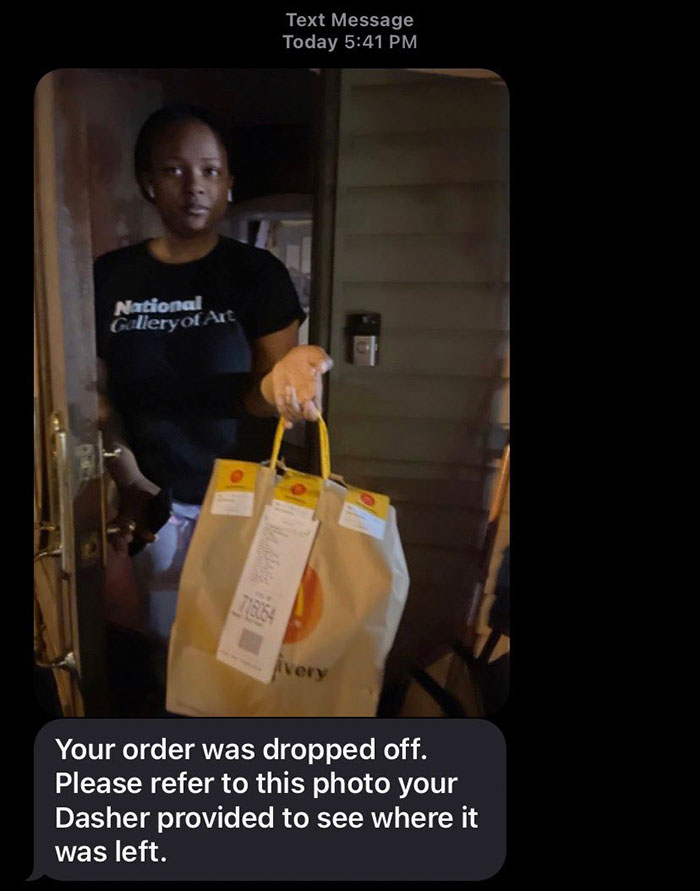 Why Did The Doordasher Take A Pic Of Me Like This When I Got My Food