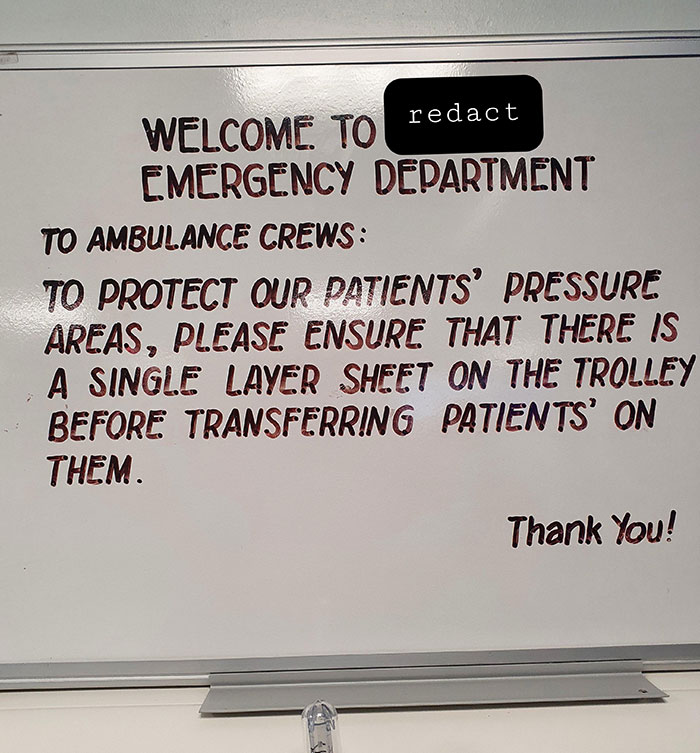 All The Boards At The Hospital I Work At Are Written Like This