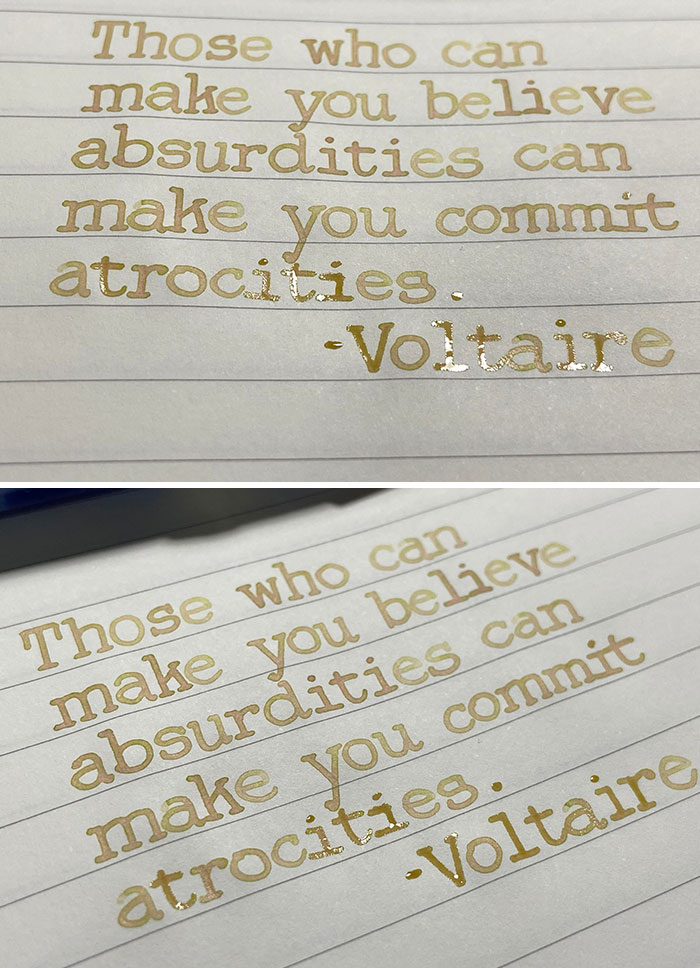 Voltaire Knows What’s Up