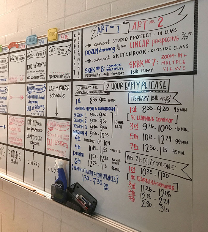 My Art Teacher’s Handwriting