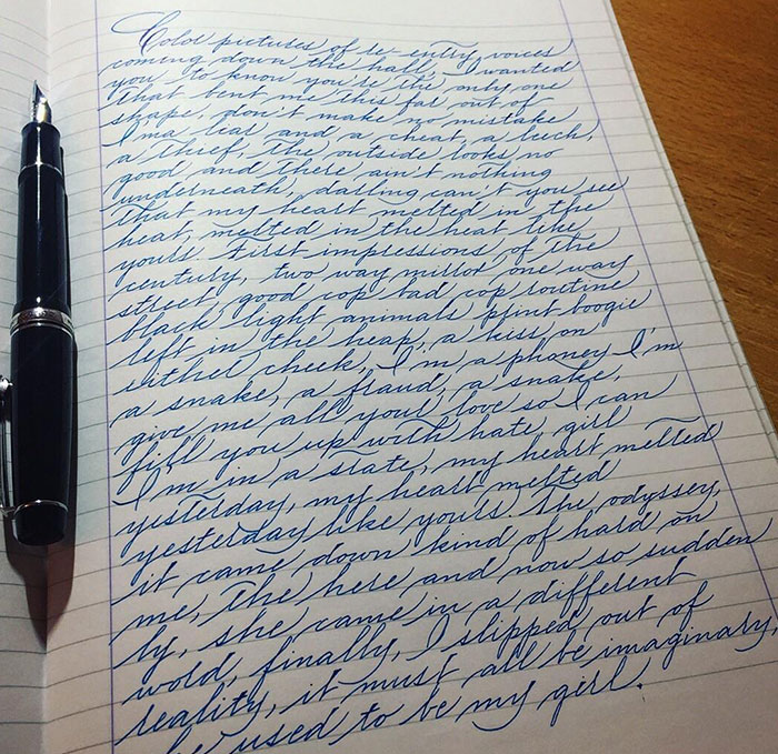 Writing Some Lyrics For Practice