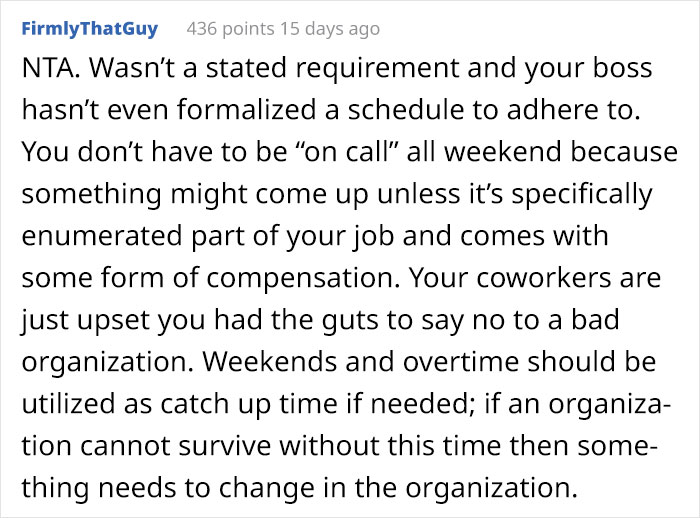 Woman Refuses To Go Beyond 9-5 For Her Salaried Position, Work Drama Ensues