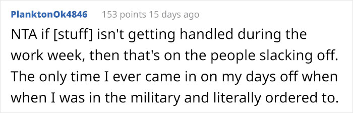 Woman Refuses To Go Beyond 9-5 For Her Salaried Position, Work Drama Ensues