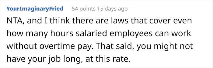 Woman Refuses To Go Beyond 9-5 For Her Salaried Position, Work Drama Ensues