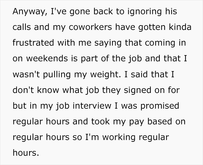 Woman Refuses To Go Beyond 9-5 For Her Salaried Position, Work Drama Ensues