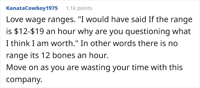 Interviewer Goes Off On A Potential Employee For Expecting To Be Paid $15 An Hour When They Listed A $12-$19 Range