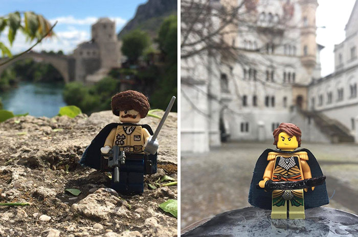 Whenever I Travel, I Bring Along A Lego Figure Of My Creation And Take A Picture Of It (30 Pics)