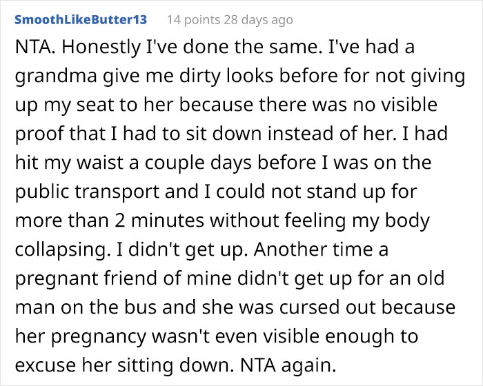 Entitled Old Lady Is Offended For Not Getting A Pregnant Mom's Bus Seat