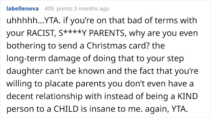 Mom Excludes Her Black Stepdaughter From A Christmas Family Pic, Is Surprised By People Calling Her Racist