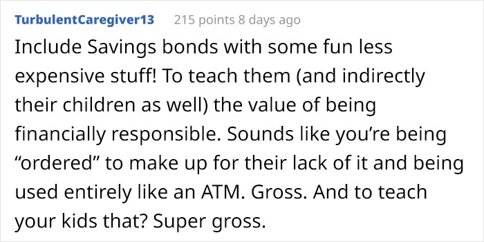 Family Maliciously Complies When Asked To Give Their Nieces And Nephews Expensive Gifts Family Maliciously Complies When Asked To Give Their Nieces And Nephews Expensive Gifts