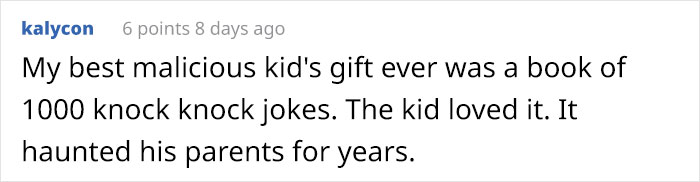 Family Maliciously Complies When Asked To Give Their Nieces And Nephews Expensive Gifts Family Maliciously Complies When Asked To Give Their Nieces And Nephews Expensive Gifts