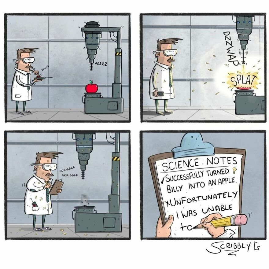 32 New Hilarious And Dark Comics With A Sudden Twist By Scribbly G