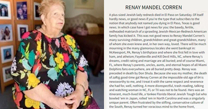People Are Cracking Up Over This Hilariously Savage Obituary Gay Son Wrote For His Mother