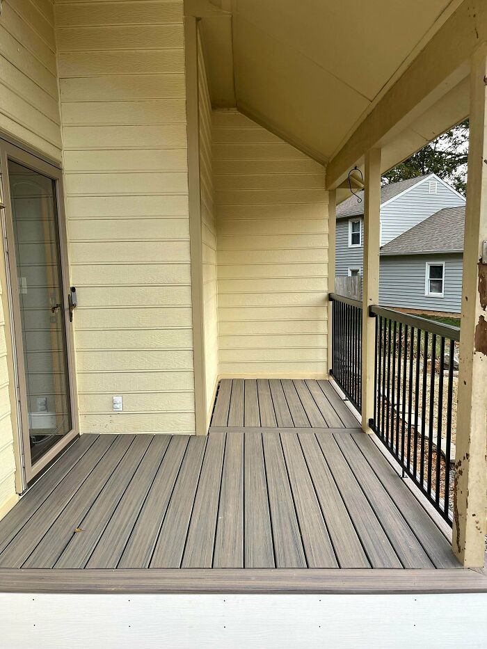I Built A Porch On To My House! Used Trex Boards And Hidden Fasteners