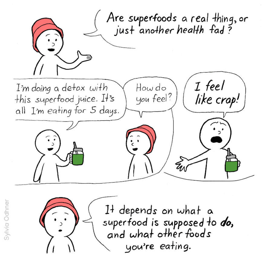 This Comic Series Dispels Myths About Superfoods