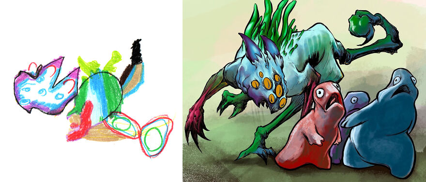 Prompt By Kid-Artist Harper, Fan Art By @_the.tyler.wolf_