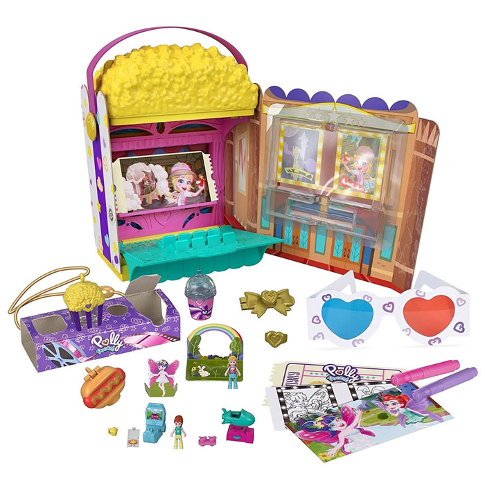 Polly Pocket Un-Box-It Popcorn Box Playset