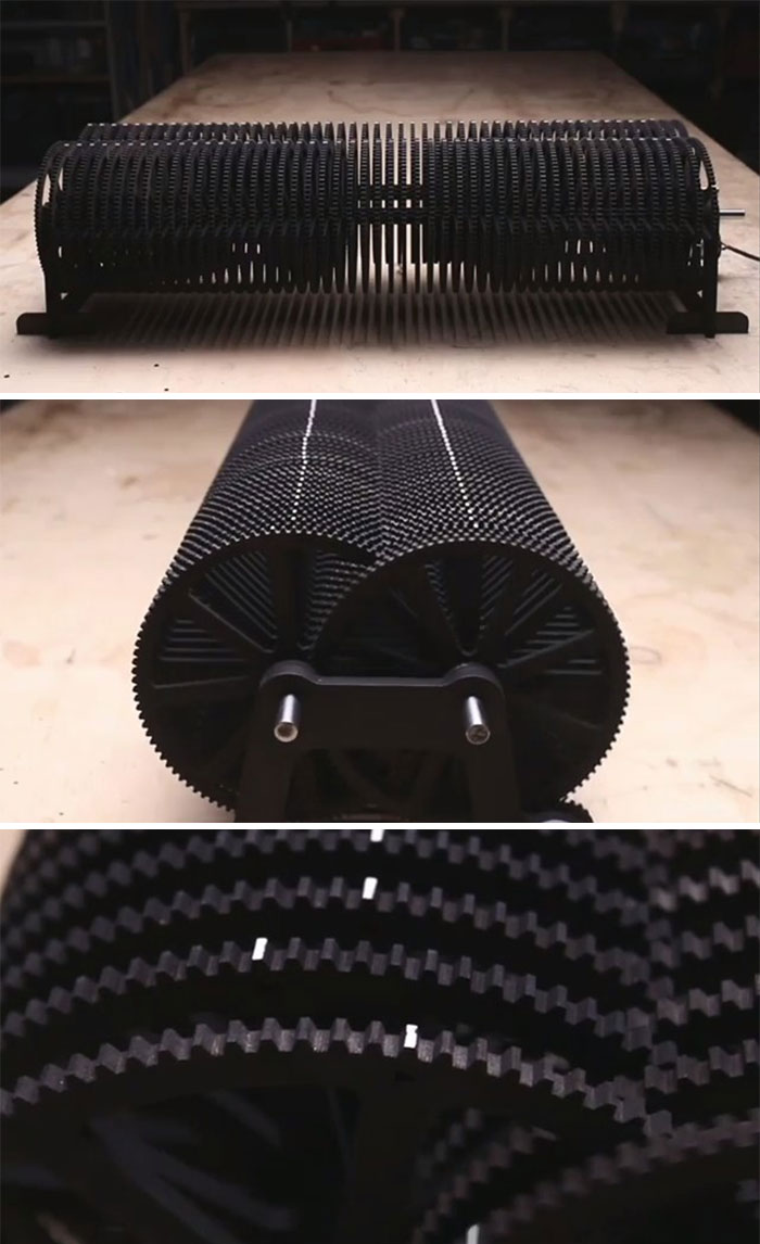 This Machine Visualizes Number Googol (A 1 With 100 Zeros, Bigger Than The Atoms In The Known Universe) & Has A Gear Reduction Of 1 To 10 A Hundred Times. To Get Last Gear To Turn Once You'll Need To Spin First One A Googol Amount Around, Which Will Require More Energy Than Entire Universe Has