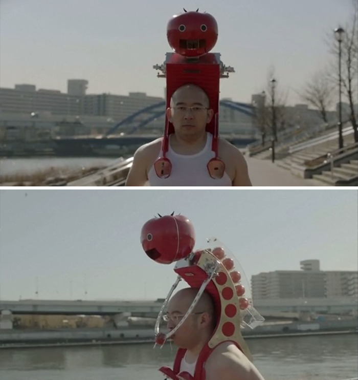 Tomatan, A Wearable Robot That Feeds You Tomatoes As You Run