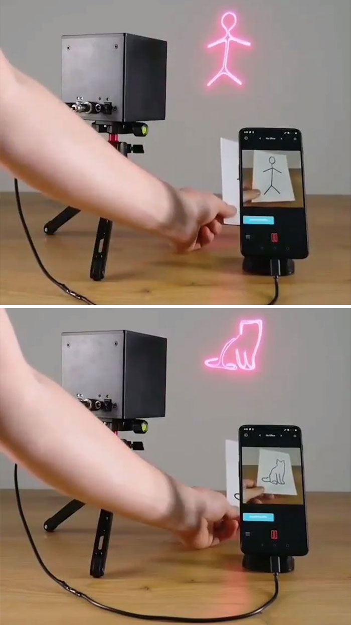 This Real-Time Carbon-Copying Projector