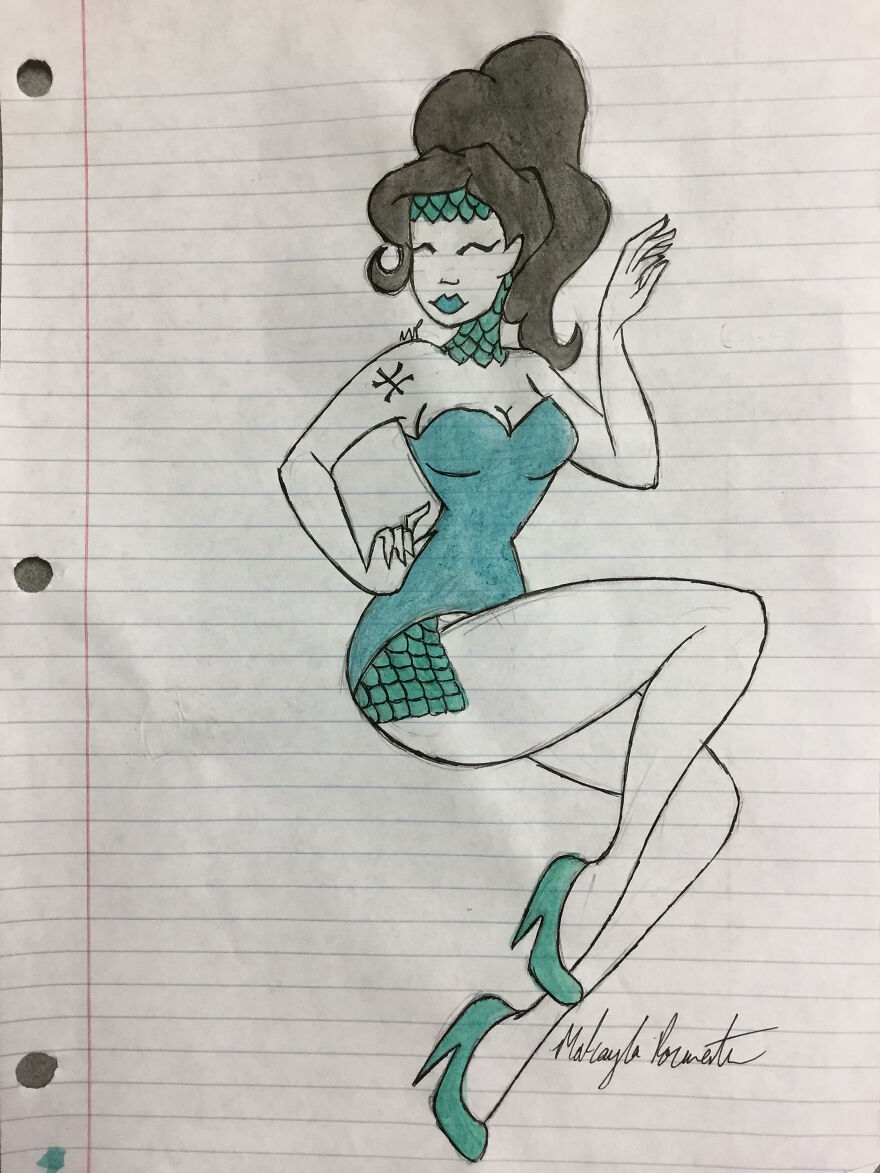 I Turned Five Of The Zodiac Signs Into Pin-Up Girls. And Slowly Got Worse At Drawing While Doing So. I Turned Five Of The Zodiac Signs Into Pin-Up Girls. And Slowly Got Worse At Drawing While Doing So.