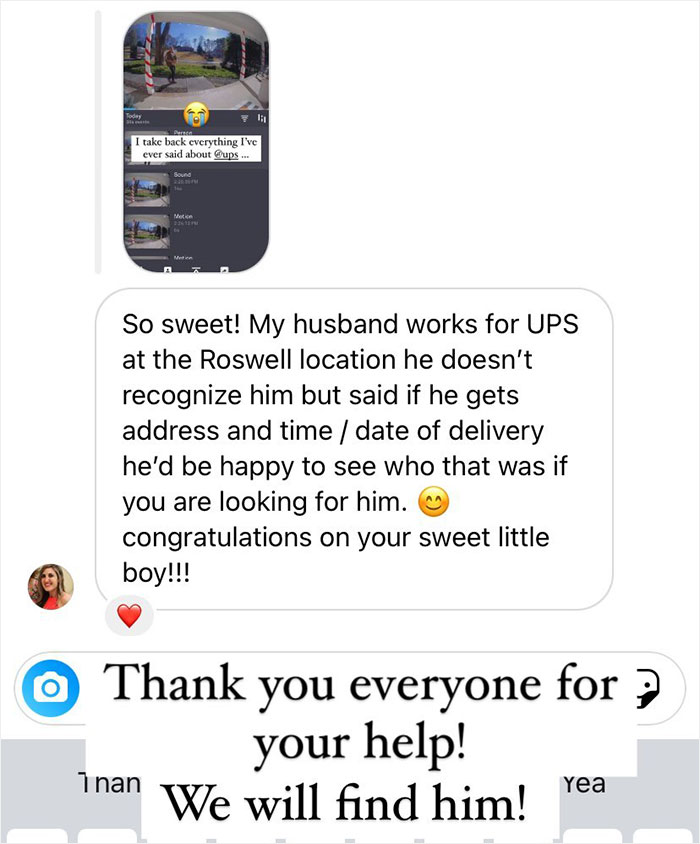 UPS Driver Leaves A Kind Message For New Mom On Her Doorbell Camera, Gets A Promotion And Is Showered With Gifts In Return