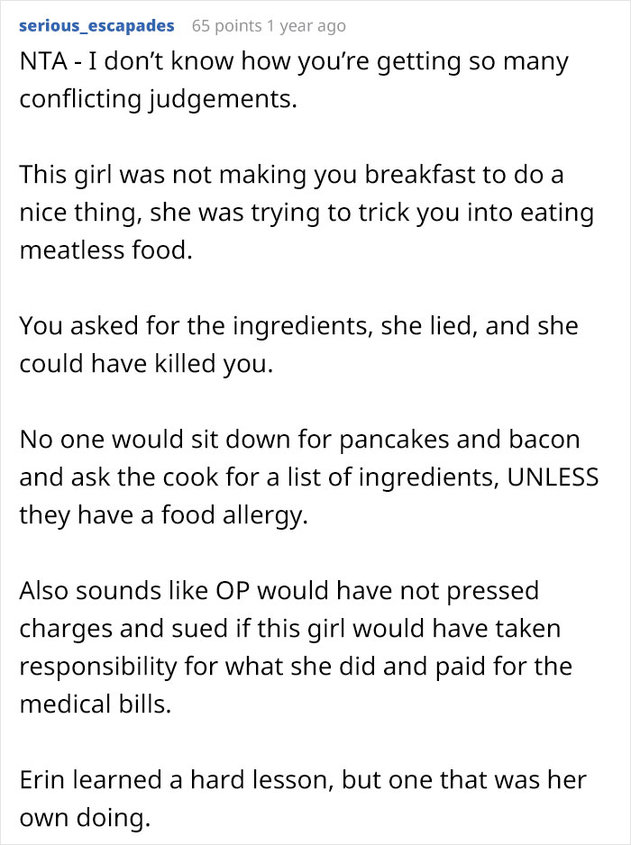 Woman Swaps Out Her Roommate’s Food With Vegan, Ends Up Charged With A Felony Woman Swaps Out Her Roommate’s Food With Vegan, Ends Up Charged With A Felony