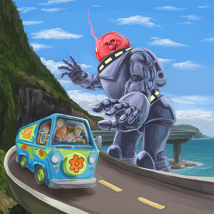 My Nightmare-Fueled Versions Of Scooby-Doo Villains (21 Pics)