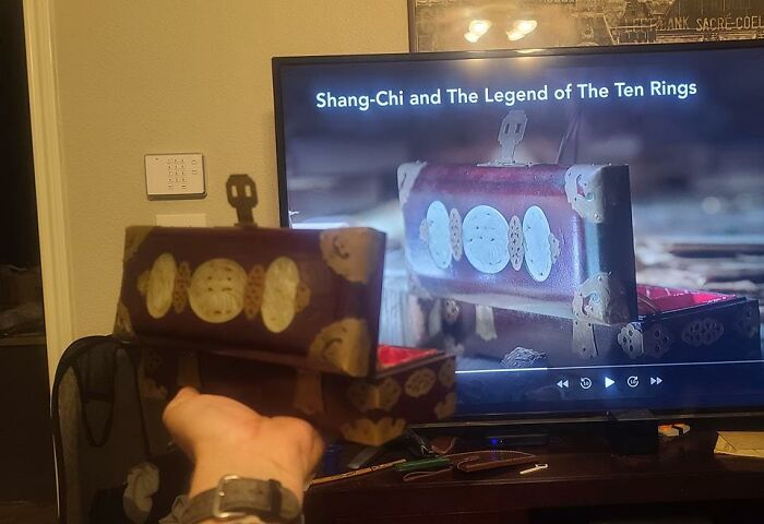 Well That's Not Fricken Weird At All.... Watching The New Marvel Movie "Shang-Chi And The Legend Of The Ten Rings" And I See This. Found This In A Storage Locker Full Of Antiques Years Ago...