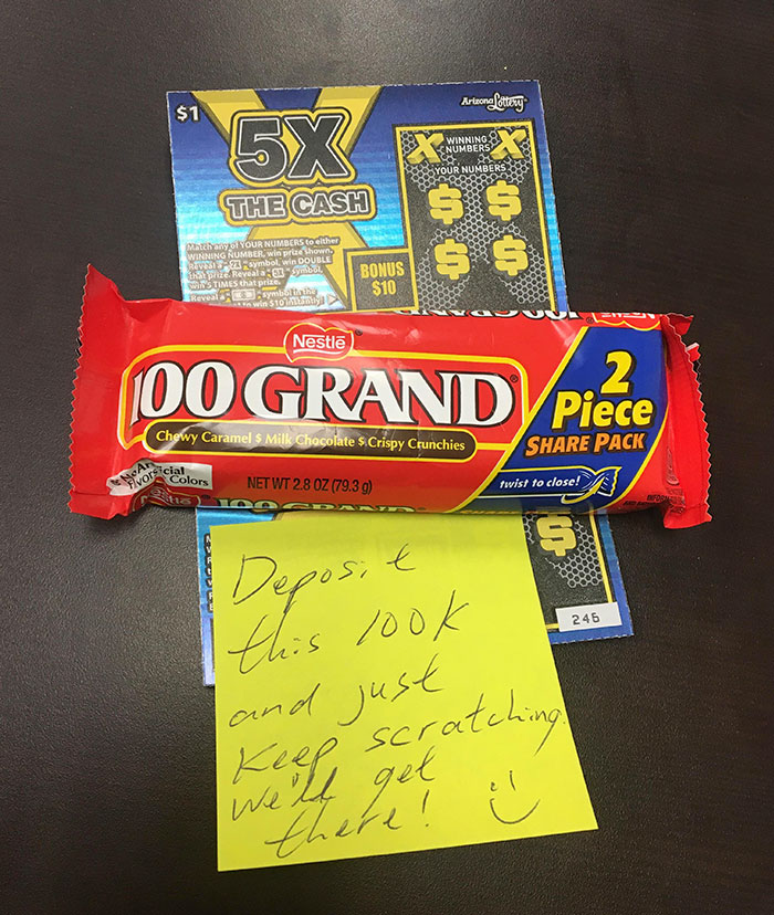 Had A Difficult Day At Work Yesterday. It Was Implied That I Might Lose My Job Soon. My Coworker Left This On My Desk This Morning