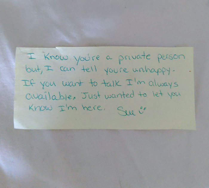 A Note From A Coworker During A Dark Time. It's Been 3 Years And I Still Look At It When I Need A Pick-Me-Up