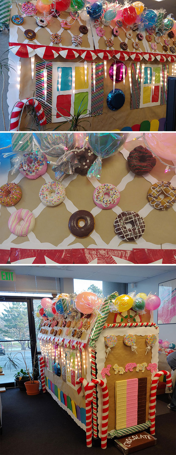 My Co-Worker Decorated Her Cubicle For The Holidays