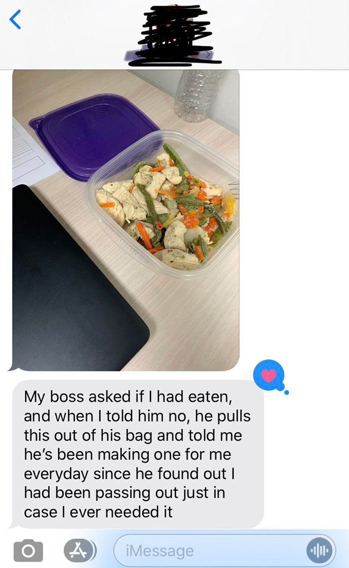 My Girlfriend’s Boss Makes Her Healthy Lunches Because She Has Fainting Spells