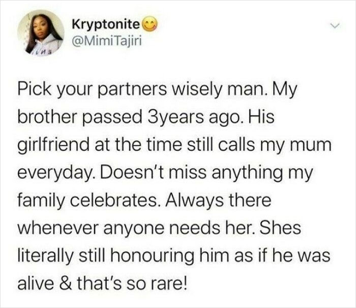 Heartwarming post about love, loss, and loyalty, shared on a wholesome internet account to lift your spirits.