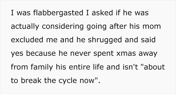 Woman Isn't Invited For Christmas With Husband’s Family Because Of Last Year's 'Negative Points', Drama Ensues When She Doesn't Pack Bags For Husband To Go Alone Woman Isn't Invited For Christmas With Husband’s Family Because Of Last Year's 'Negative Points', Drama Ensues When She Doesn't Pack Bags For Husband To Go Alone