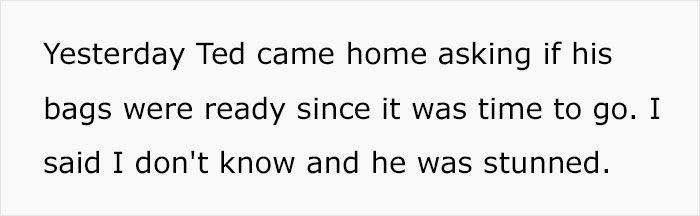 Woman Isn't Invited For Christmas With Husband’s Family Because Of Last Year's 'Negative Points', Drama Ensues When She Doesn't Pack Bags For Husband To Go Alone Woman Isn't Invited For Christmas With Husband’s Family Because Of Last Year's 'Negative Points', Drama Ensues When She Doesn't Pack Bags For Husband To Go Alone