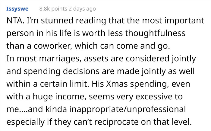 Wife Confronts Husband After Finding His Christmas Gift List And Discovering Hers Is The Cheapest Of The Bunch Wife Confronts Husband After Finding His Christmas Gift List And Discovering Hers Is The Cheapest Of The Bunch