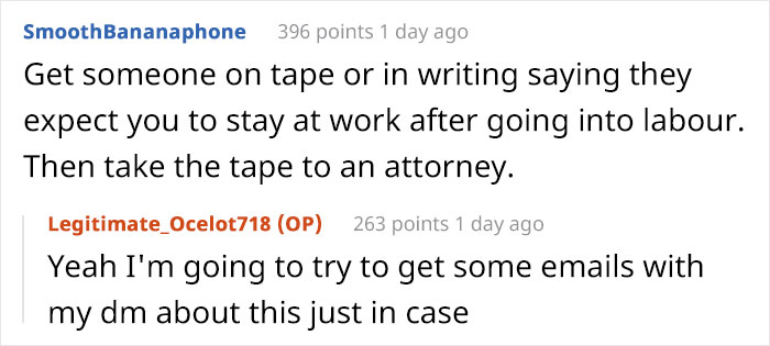 Pregnant Woman Is Shocked To Find Out What Protocol For Going Into Labor At Her Work Is, Wonders If It's Even Legal