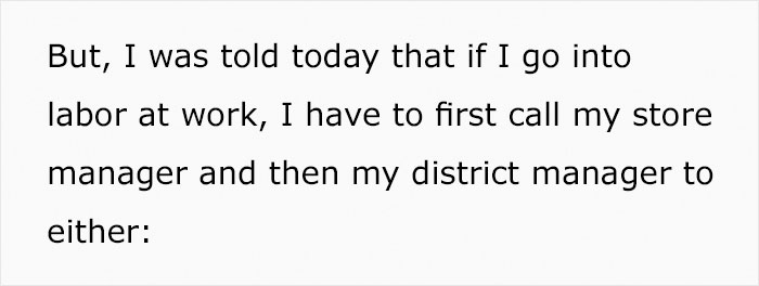 Pregnant Woman Is Shocked To Find Out What Protocol For Going Into Labor At Her Work Is, Wonders If It's Even Legal