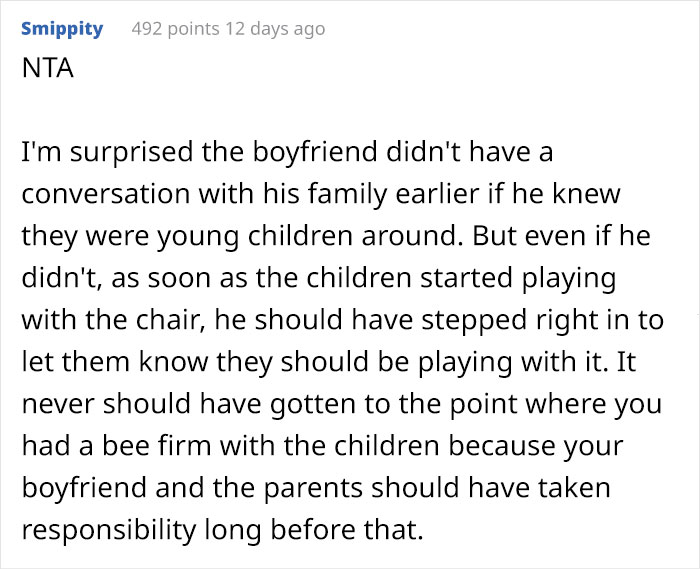 Woman Blamed For Ruining The Evening After Asking Partner’s Nephews Not To Play With Her Wheelchair, Asks The Internet If She Overreacted Woman Blamed For Ruining The Evening After Asking Partner’s Nephews Not To Play With Her Wheelchair, Asks The Internet If She Overreacted