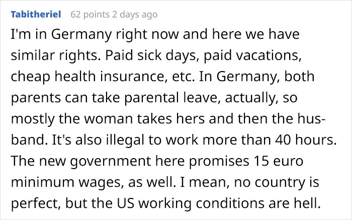 "From Russia With Love:" Shocked About Working Conditions In The USA, Person Lists What It's Like In Russia