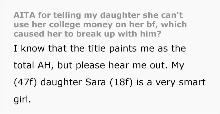 Soon-To-Be College Student Wanted To Use Her School Funding To Support Her Toxic BF’s “Dreams”, Mom Refused And It Caused Their Breakup Soon-To-Be College Student Wanted To Use Her School Funding To Support Her Toxic BF’s “Dreams”, Mom Refused And It Caused Their Breakup