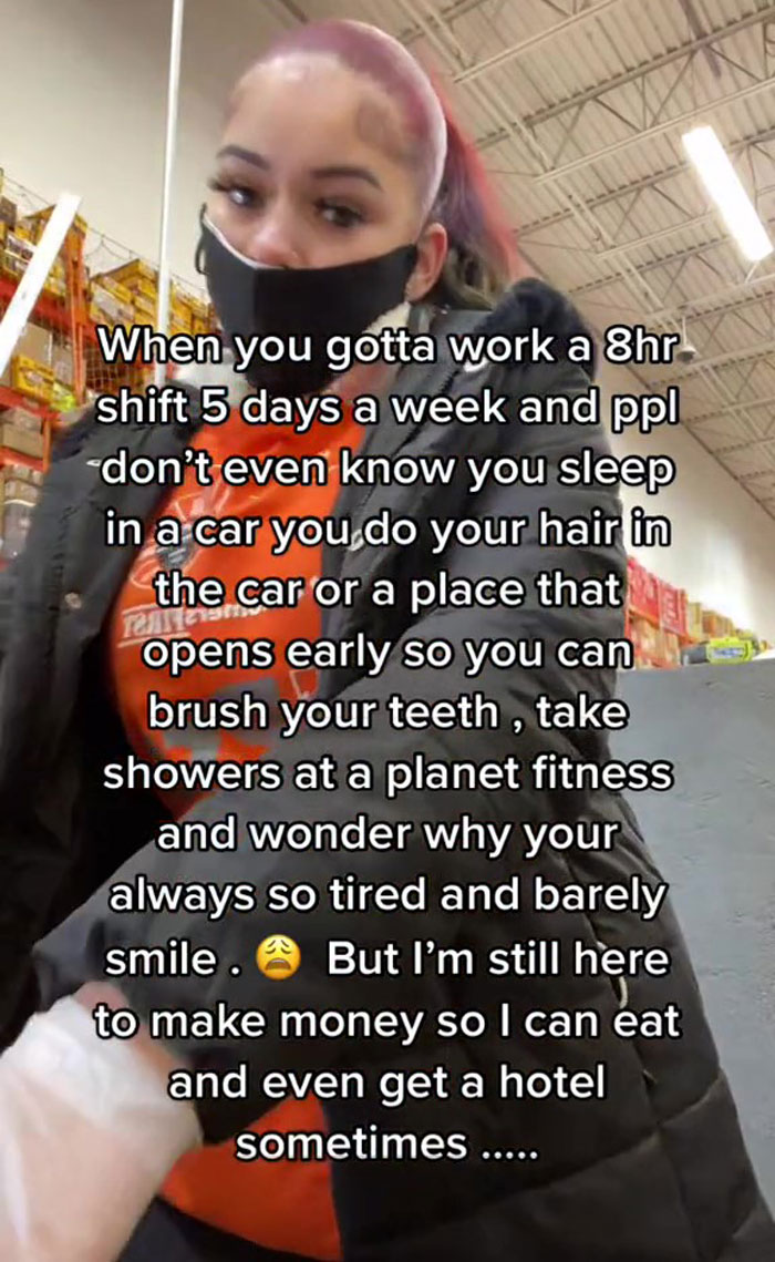 Woman Goes Viral Online After Revealing How She Lives In A Car Despite Having A Full-Time Job