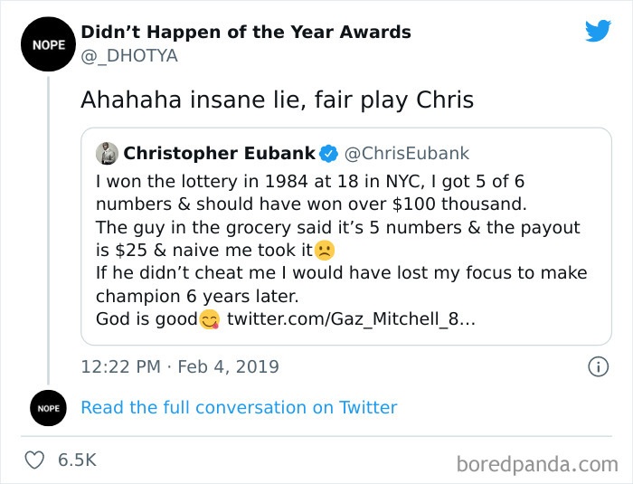 Didn’t Happen Of The Year Awards